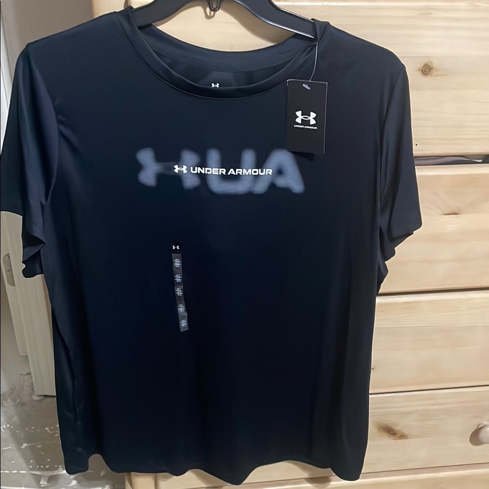 Under Armour Black Short Sleeve Tee Athletic Casual